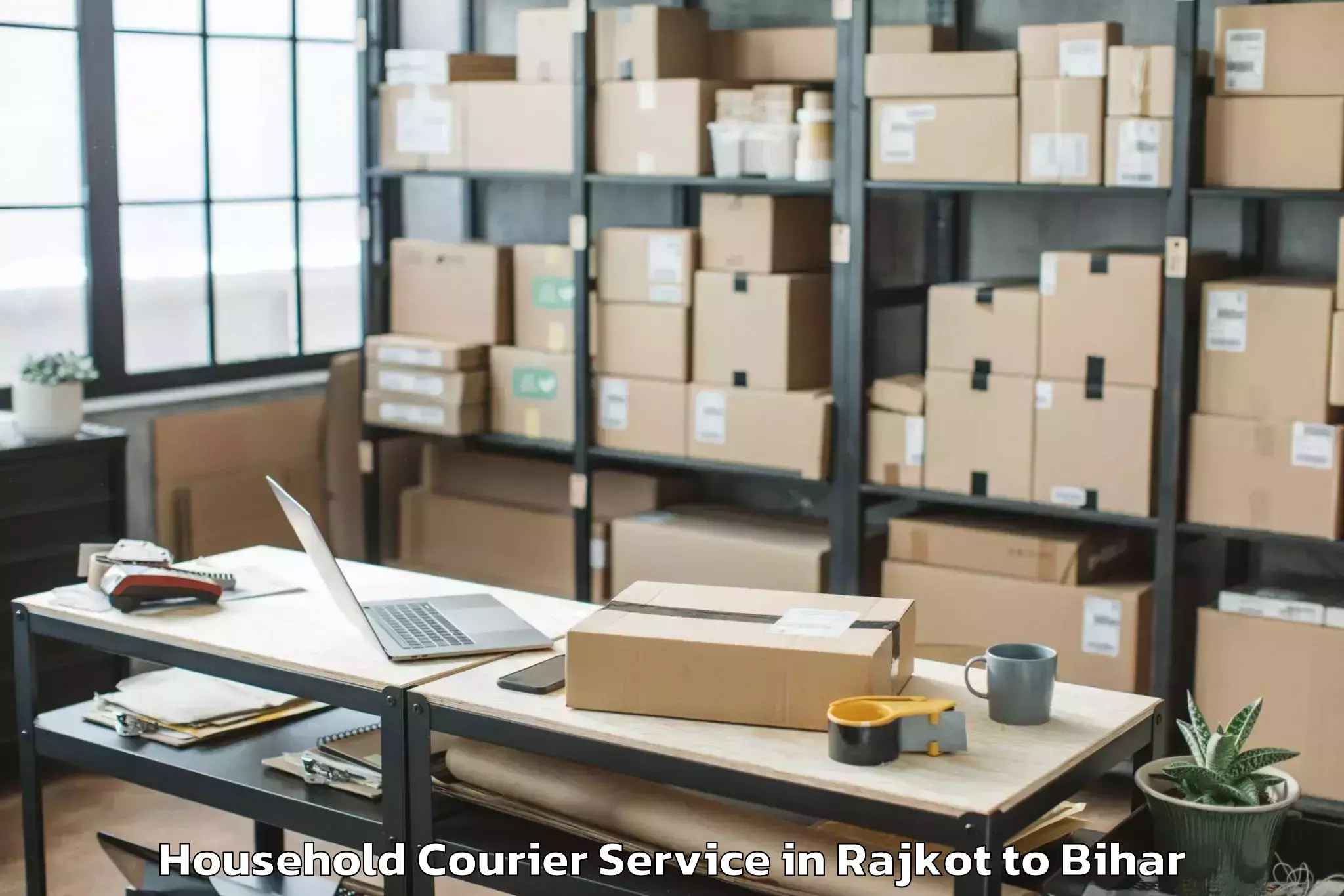 Top Rajkot to Raghopur Household Courier Available